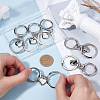 6Pcs Alloy Keychain Clasps FIND-SC0014-43P-3