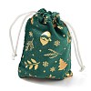 Gold Stamping Christmas Velvet Storage Bags ABAG-Q053-01B-01D-2