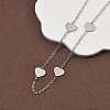 304 Stainless Steel Link Chain Necklaces for Women Men NJEW-K292-01F-P-2