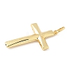 Cross Brass Big Pendants KK-M327-07A-G-2