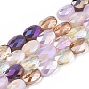 Electroplate Glass Beads Strands X-EGLA-S194-17A-1
