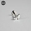 G23 Titanium Micro Pave Cubic Zirconia Cartilage Earrings WG0CACB-01-1