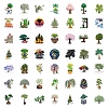 50Pcs Tree PVC Paper Decorative Stickers PW-WGF52E6-01-3