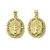 Brass Micro Pave Cubic Zirconia Pendants KK-H472-53M-G-1