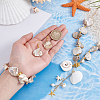 Natural Shell & Natural Cultured Freshwater Pearl Necklacrs & Dangle Earrings & Bracelets Set for Women SJEW-PH01393-01-3
