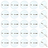 80Pcs Plastic Brooch Base Settings KY-SC0002-39B-1