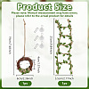 8Pcs Rattan & Jute Cord Hanging Display Deocration for Graden HJEW-OC00396-2