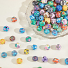 120Pcs Handmade Flower Pattern Polymer Clay Beads CLAY-PA0001-24B-7