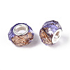 Transparent Resin Rondelle European Beads LS-RESI-N044-01H-3
