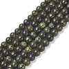 Natural Serpentine/Green Lace Stone Beads Strands X-G-S259-15-6mm-1-1