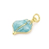 Brass Enamel Pendants X-KK-U066-19G-2