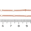 Brass Curb Chains Necklaces for Women NJEW-D302-09RG-3