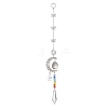 Glass Butterfly & Cone Hanging Suncatchers HJEW-JM04634-2
