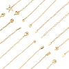 Beach 304 Stainless Steel Shell Sea Animals Link Chain Bracelets BJEW-D359-15D-G-6