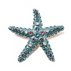 Ocean Theme Alloy Rhinestone Lapel Pins for Backpack Clothes for Clothes JEWB-F042-05A-G-1