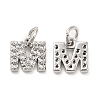 Brass Micro Pave Grade AAA Cubic Zirconia Charms LS-ZIRC-P067-11P-M-NR-2