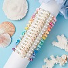 16Pcs 16 Colors Summer Beach Sea Turtle Synthetic Turquoise & Shell Pearl & Polymer Clay Beaded Stretch Bracelet Sets BJEW-JB10810-3