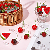 62Pcs 7 Styles Plastic Imitation Fruit DJEW-PH0001-63-4