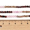 Gradient Color Natural Amethyst & Garnet & Apatite Beads Strands GG-CBA1668-A11-3mm-5