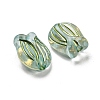 Plating Transparent Acrylic Beads OACR-B013-14B-3
