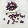 Glass Bead Caps GLAA-WH0033-90F-1