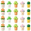 50Pcs 5 Styles Opaque Resin Decoden Cabochons RESI-CJ0003-88-1