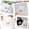 15Pcs Plastic Necklace Chain Adhesive Pouch for Necklace Display Cards AJEW-SC0003-43-5