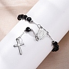304 Stainless Steel Link Chain Bracelets BJEW-A032-07P-01-4