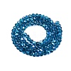 Electroplate Glass Beads Strands EGLA-A044-T4mm-L27-3