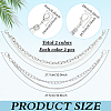 2Pcs Alloy Curb Chain with Plastic Pearl Bead Double Layer Boot Strap Chains AJEW-ME0003-15-2