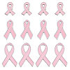 12Pcs 3 Styles Awareness Ribbon Theme Enamel Pins JEWB-FH0002-18-1