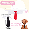 4Pcs 2 Colors Polyester Pet Ties AJEW-GF0010-56-2