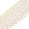 Transparent Painted Glass Beads Strands DGLA-A034-T8mm-A25-2