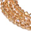 Transparent Electroplate Glass Beads Strands LS-EGLA-A039-T6mm-B18-3