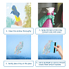 Waterproof PVC Colored Laser Stained Window Film Adhesive Stickers DIY-WH0256-019-3