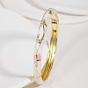 Vintage Zinc Alloy Hinged Bangles for Women JY4654-5-2