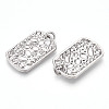 Brass Micro Pave Cubic Zirconia Pendants KK-N254-242P-2