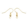 Brass Earring Hooks X-KK-C024-18KCG-2