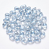 Transparent Spray Painted Glass Charms LS-GLAA-R211-03-D04-1
