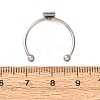 304 Stainless Steel Cuff Rings Components SA-CBA8B85-10A-P-3