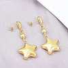 304 Stainless Steel Dangle Stud Earrings LS-EJEW-P325-04A-G-2