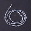 Electroplate Glass Beads Strands GLAA-F076-FR14-2