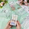 Folding Heart Print Transparent PVC Gift Packing Boxes CON-WH0085-192C-02-3