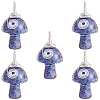 Natural Sodalite Pendants PALLOY-SW0004-10-1