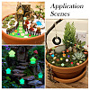 30Pcs 2 Styles Luminous Resin Mushroom Ornament RESI-TA0004-02A-9