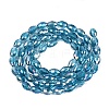 Electroplate Transparent Glass Beads Strands GL-N002-01A-A12-2