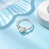 Round Natural Cultured Freshwater Pearl Ring RJEW-JR00708-02-2