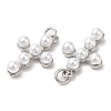 Brass Plastic Imitation Pearls Pendants KK-Q775-23P-2