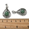 Natural Green Aventurine Pendants G-Q158-05P-22-3