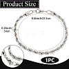 1Pc 5MM 304 Stainless Steel Rope Chain Bracelets for Women BJEW-DJ0001-85-2